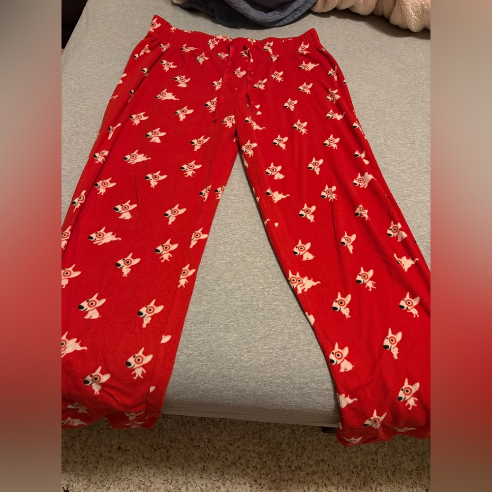 Target Bullseye fleece pajama pants